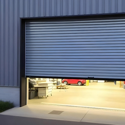 The image shows the PVC rollup doors in the industries
