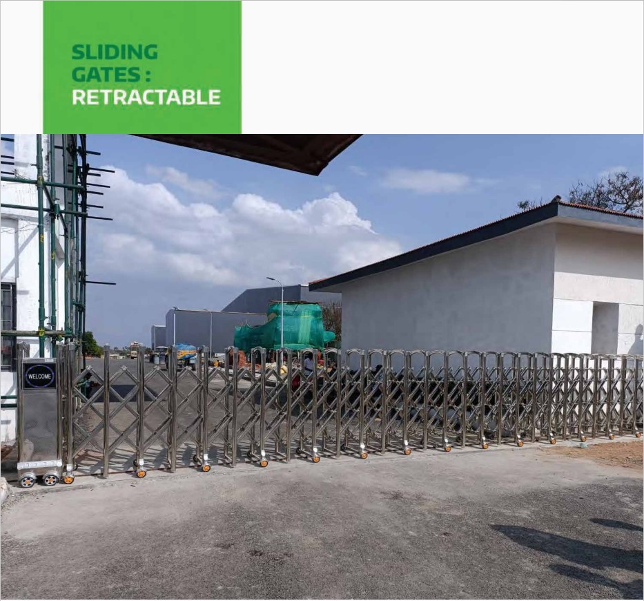 Sliding Gates SS retraceable