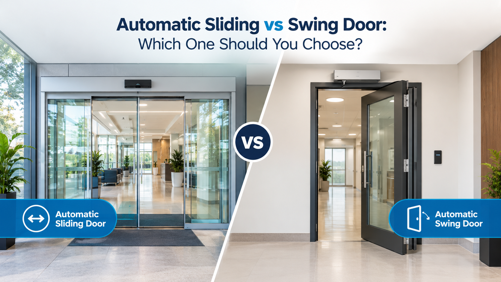 Automatic Sliding vs Swing Door